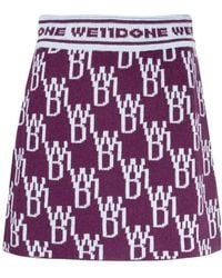 we11done - Knitted Inlaid Skirt - Lyst