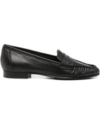 Aeyde - Aldous Ruched Penny-Slot Loafers - Lyst