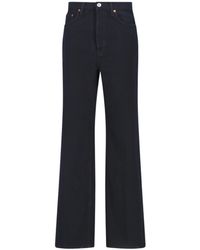 RE/DONE - Logo Patch Wide-Leg Jeans - Lyst