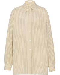 The Row - Nesson Striped Button-Up Shirt - Lyst