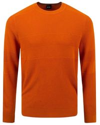 BOSS - Long-Sleeved Sweater - Lyst