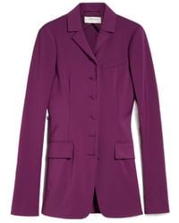 Sportmax - Single-Breasted Long-Sleeved Jacket - Lyst