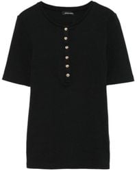 Anine Bing - Crew Neck Short Sleeve Top - Lyst