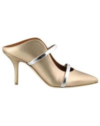 Malone Souliers - Metal Textured Muller High Heels - Lyst