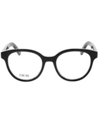 Dior - Eyewear Midnight Round Frame Glasses - Lyst
