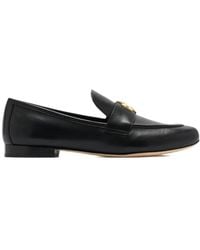 Tory Burch - Charlie Logo-Plaque Loafers - Lyst