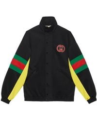 Gucci - Logo Patch Detail Buttoned Jacket - Lyst