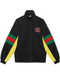 Gucci - Logo Patch Detail Buttoned Jacket - Lyst