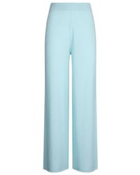 Liu Jo - Logo-Embroidered Flared Trousers - Lyst