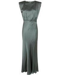 Semicouture - Casilda Draped Maxi Dress - Lyst