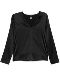 Pinko - V-Neck Long Sleeve Top - Lyst
