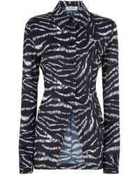 The Attico - The Zebra Printed Shirt - Lyst