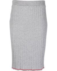 Thom Browne - Ribbed-Knit Cashmere Pencil Skirt - Lyst