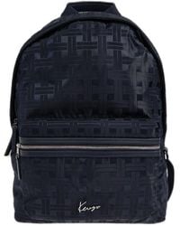 KENZO - Woven-Pattern Zipped Backpack - Lyst
