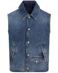 Givenchy - Denim Vest - Lyst