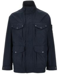 Stone Island - Multi-Pocket Buttoned Jacket - Lyst