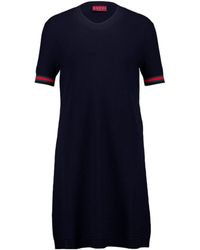 Gucci - Web Wool Mini Dress - Lyst