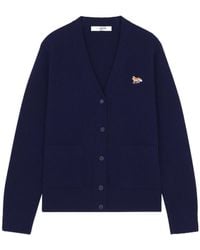 Maison Kitsuné - Maison Kitsuné Baby Fox Patch Knit Cardigan - Lyst