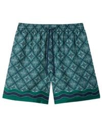 CASABLANCA - Radiating Monogram Printed Shorts - Lyst