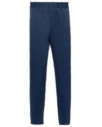 Prada - Cotton Gabardine Pants - Lyst