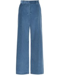 Weekend by Maxmara - Tania Corduroy Wide-Leg Pants - Lyst
