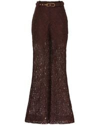 Zimmermann - Illustration Lace Flared Pants - Lyst