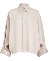 Brunello Cucinelli - Long Sleeve Buttoned Shirt - Lyst