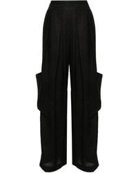 Ermanno Scervino - Pleat-Detail Linen Trousers - Lyst