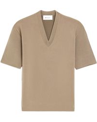 Ami Paris - Ami Relaxed V-Neck T-Shirt - Lyst