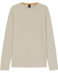 BOSS - Crewneck Longsleeve Tshirt - Lyst