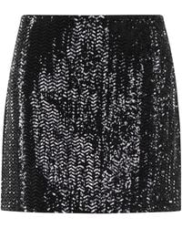 Anine Bing - Tierra Sequin Embellished Mini Skirt - Lyst