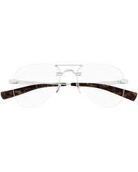 Saint Laurent - Eyewear Pilot Frame Glasses - Lyst