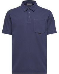 Moncler - Logo Patch Short-Sleeved Polo Shirt - Lyst