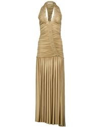 Christopher Esber - Orion Ruched Halterneck Dress - Lyst