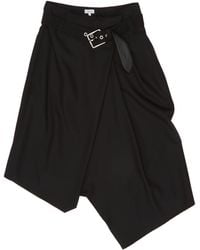 Loewe - Asymmetric Belted Midi Skirt - Lyst