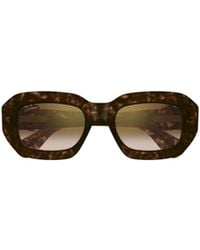 Cartier - Panthère Rectangular Sunglasses - Lyst