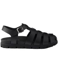 Prada - Rubber Cage Sandal - Lyst