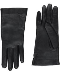 Saint Laurent - Solid-Color Leather Gloves - Lyst