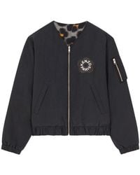 KENZO - Hana Leopard Reversible Zipped Bomber Jacket - Lyst