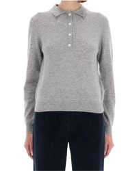 Aspesi - Polo-Collar Long Sleeved Jumper - Lyst