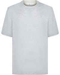 Brunello Cucinelli - Layered Effect Crewneck T-Shirt - Lyst