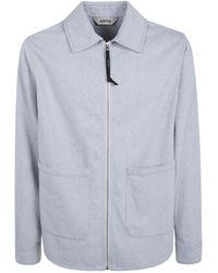 Aspesi - Zip-Up Patch-Pocket Overshirt - Lyst