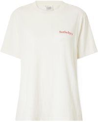 FRAME - Printed Cotton-Jersey T-Shirt - Lyst