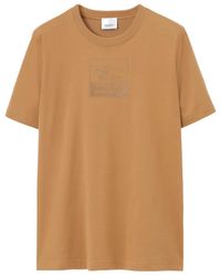 Burberry - Equestrian Knight-Printed Crewneck T-Shirt - Lyst