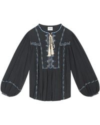 Isabel Marant - Isabel Marant Étoile Silekia Tassel-Detailed Blouse - Lyst