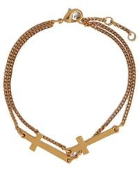 DSquared² - Double Cross Bracelet - Lyst