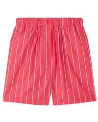 Frankie Shop - Lui Striped Cotton-Poplin Shorts - Lyst