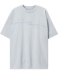 Alexander Wang - Mirrored Logo Short-Sleeved T-Shirt - Lyst