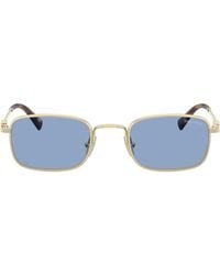 Miu Miu - Eyewear Rectangular Frame Full Rim Sunglasses - Lyst