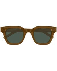 Saint Laurent - Logo Square-Frame Sunglasses - Lyst
